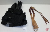 Smith & Wesson shoulder holster, possibly for J frame, tactical/MOLLE vest