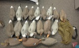 Flambeau duck decoys (19) with weights and bag