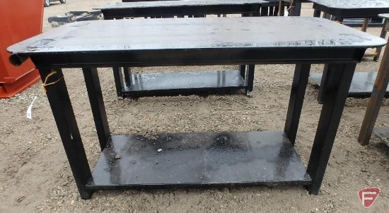 New heavy 30" x 57" welding shop table, black paint