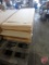 Particle board, varying sizes, 42