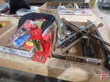 Receiver hitches, t-wrenches, 4-ton hydraulic bottle jack, misc. bits, power inverter