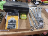 Ryobi bit set, Klutch impact grade nutsetter set, tool kit, butane torch (no tank)