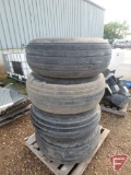 (4) implement tires 14L-16.1SL on 6 bolt rims