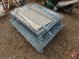 (2) collapsible wire/grid panel containers