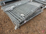 (2) collapsible wire/grid panel containers