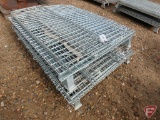 (2) collapsible wire/grid panel containers