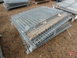 (2) collapsible wire/grid panel containers