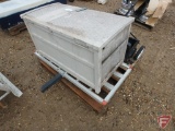 Poly storage box and aluminum pickup receiver frame