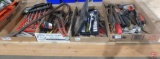 Box end wrenches, adjustable pliers, hamer, pipe cutter, pry bar, scrapers, tape measure