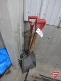(3) aluminum scoop shovels