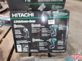 New Hitachi 3pc 10.8v cordless lithium-ion combo kit with case