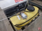 14 gallon sprayer tank with 12v pump and wand