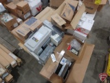 Electrical switch boxes, light fixtures, electrical box brackets, fuse panels