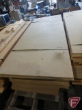 Particle board, varying sizes, 42