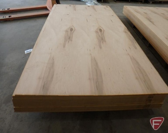 (31) 4' x 8' sheets of veneered rustic maple finishing fiberboard