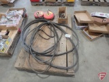 Belts, (2) tank heaters, hitch pins. contents of pallet
