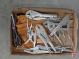 Locking pliers and leather tool belt