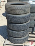 (5) 195/60R15 tires: (4) Eldorado on rims and (1) Grand Prix Tour RS tire
