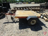 Menards single axle utility trailer with tail lights, 1-7/8