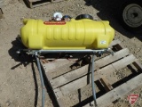 Scorpion ATV mount lawn sprayer with 3-nozzle boom, 15 gallon poly tank, electric pump