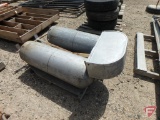 (2) 100lb LP cylinders with stationary stand