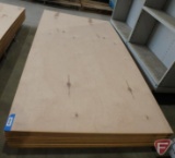 (30) 4' x 8' sheets of veneered rustic maple finishing fiberboard