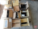 Pallet of new hardware in original boxes