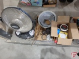Soleus Air electric rotating fan, gas regulator, abrasive cloth, burn resistant soldering flux,
