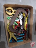 Clamps, pry bars; (1) box