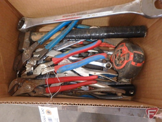 Wrench, hammer, pliers, pipe wrench and more