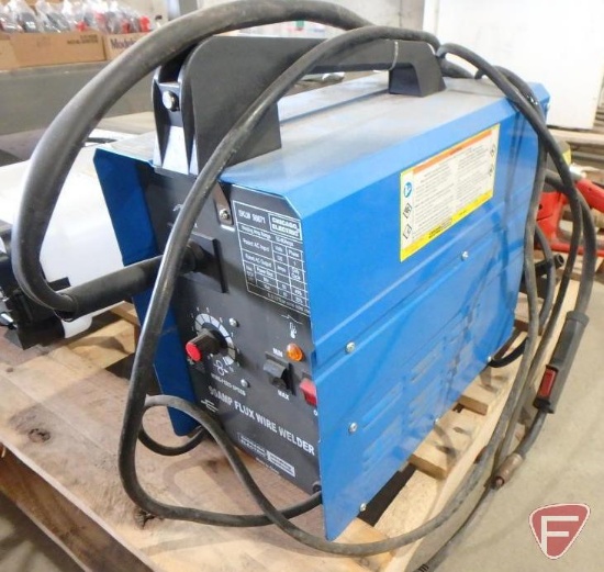 Chicago Electric 90A flux wire welder with cables and gun