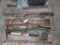 Sledgehammer, pick ax, axes, post hole digger, crop sickles
