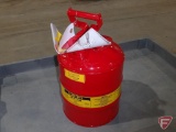Justrite safety fuel can