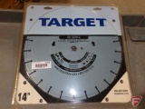 Target GH series handheld high speed dry/wet cutting diamond saw blade, 14