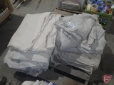 Tubs of canvas painters tarps