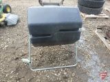 Compost tumbler on stand, 26