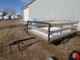 Single axle utility trailer with 28