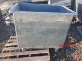 (2) Royal/Uline poly box truck tubs on casters
