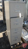 4-drawer file cabinet with key