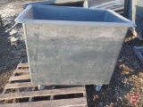 (1) Royal/Uline poly box truck tub on casters