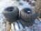 (4) Carlisle 25x11-12 NHS ATV/all terrain vehicle tires on 4-bolt steel rims