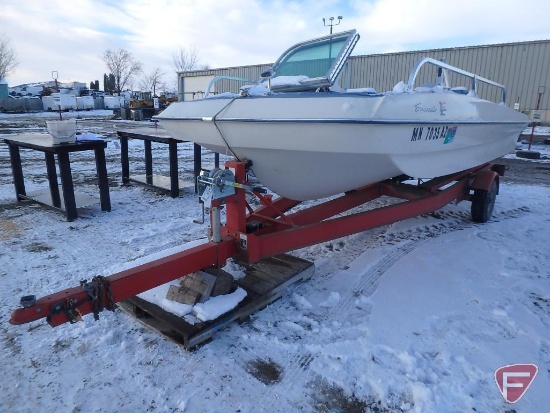 1967 Evinrude Sportsman 155 Fiberglass Boat with Evinrude Boat Trailer