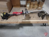 McCulloch MT765 gas weed trimmer, 31cc engine and a Troy-Bilt TB 50 electric weed trimmer