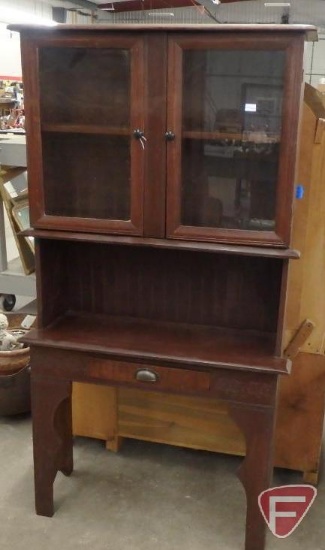 Vintage hutch 39"W x 14"D x 73"H