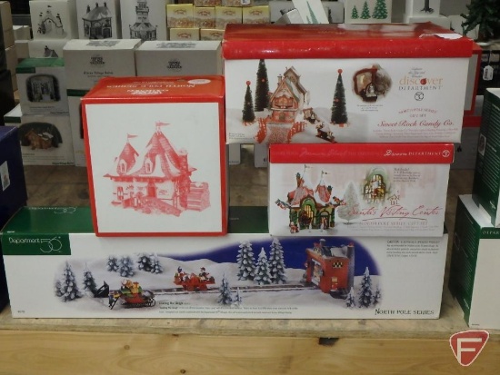 Dept 56, North Pole Series. 4 pcs