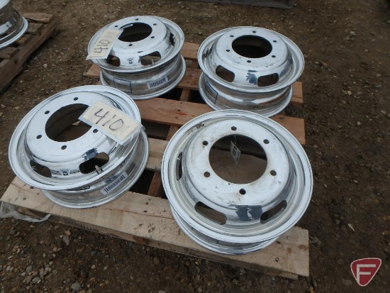 (4) Aluminum Alcoa 16x5.5 wheels with 6x205mm pattern