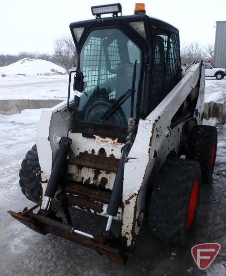 2009 Bobcat S220 skid loader, sn A5GK35350, 4,956 hrs showing