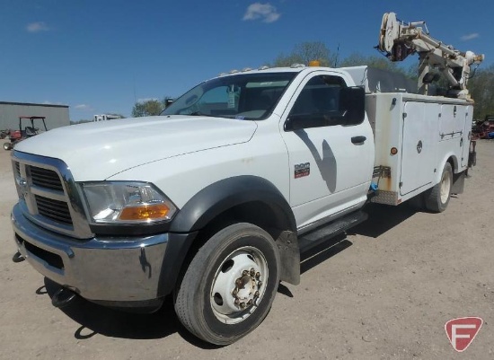 2012 Ram 5500 Service Body Truck with Crane