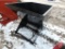 Material dump box with universal quick attach skid steer mount
