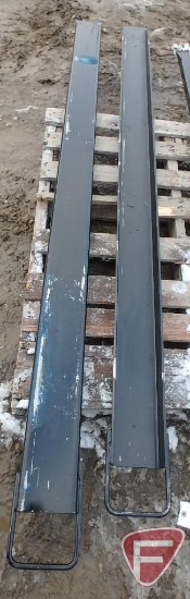 84" Light duty fork extensions, 4.5" inside width